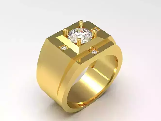 gold man ring mr0173