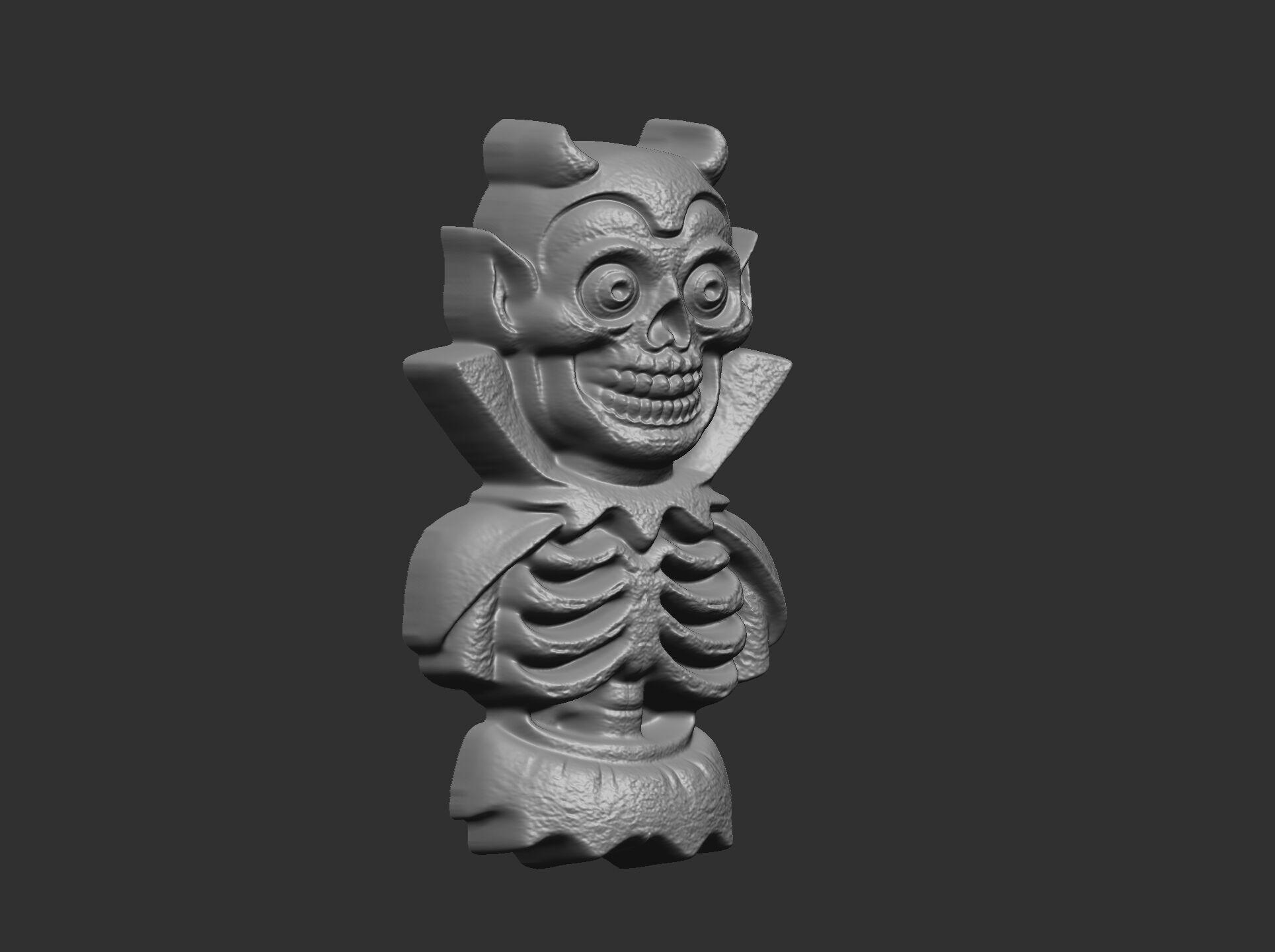 devil scary monster cnc doubleside model 3D print model_6