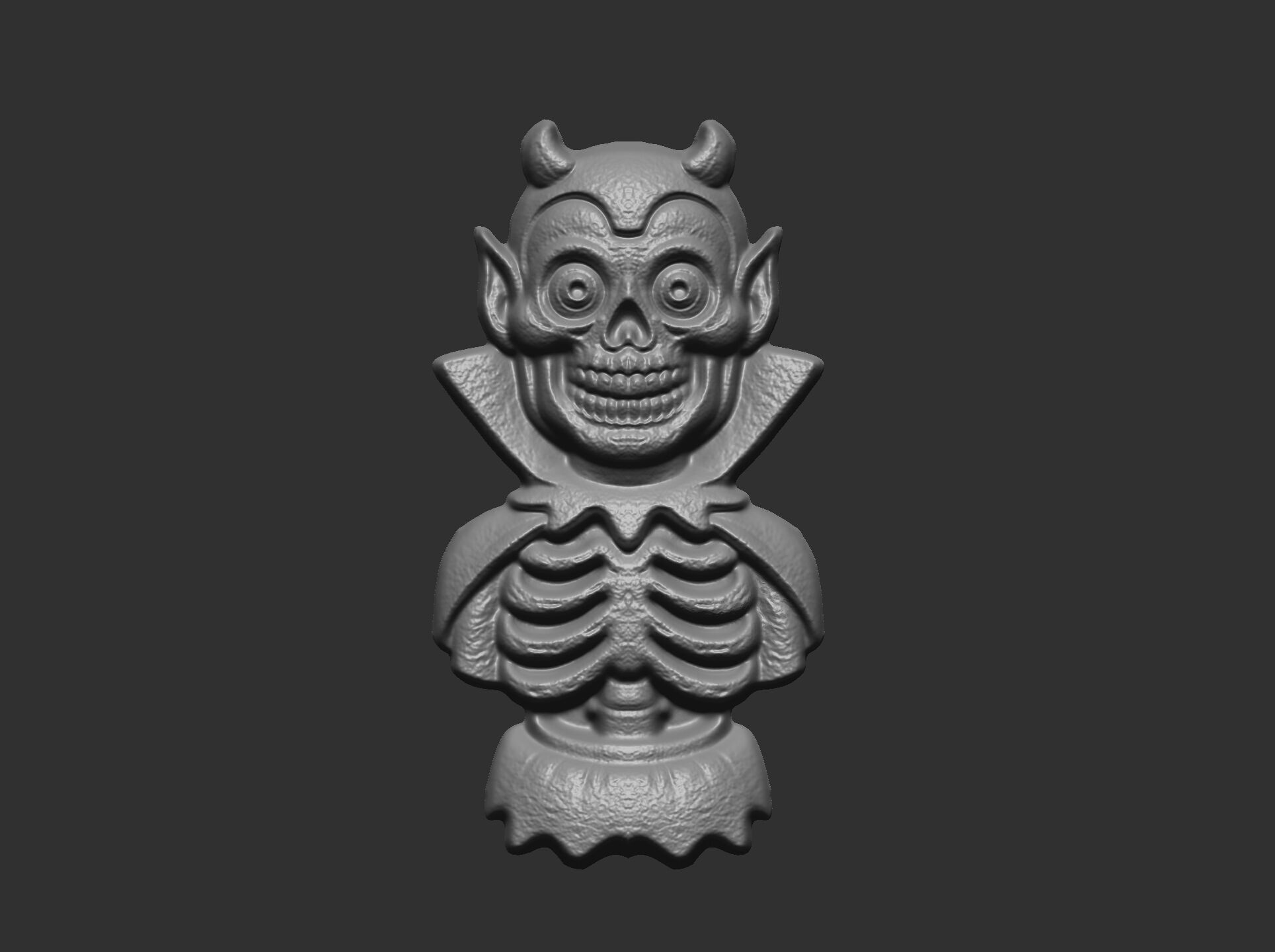devil scary monster cnc doubleside model 3D print model_8