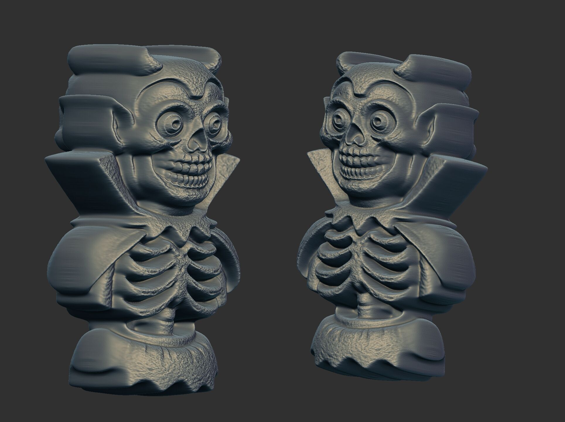 devil scary monster cnc doubleside model 3D print model_5