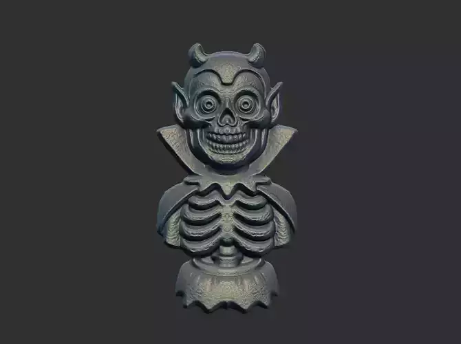 devil scary monster cnc doubleside model