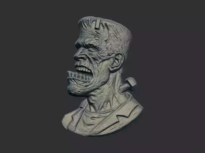 frankenstein monaster head cnc model