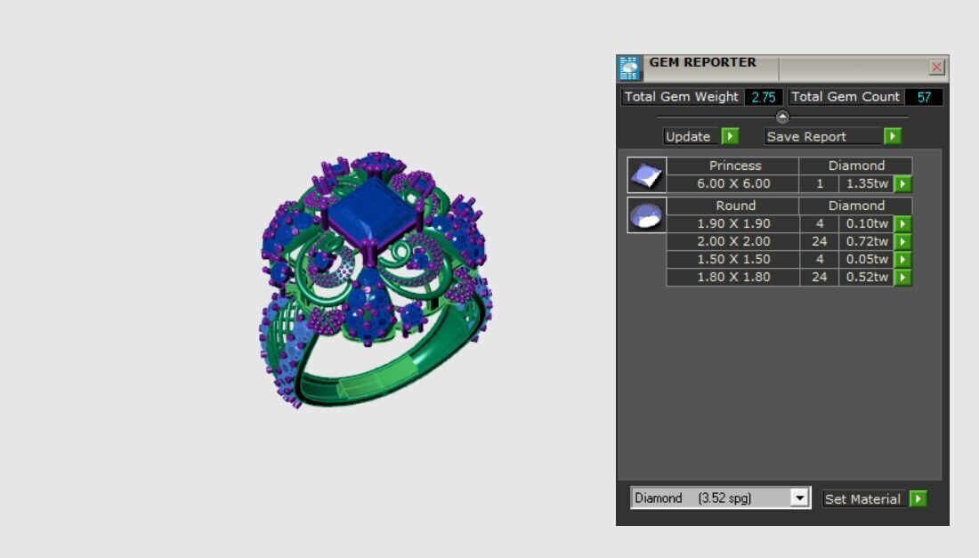 Rings 3D print model_3