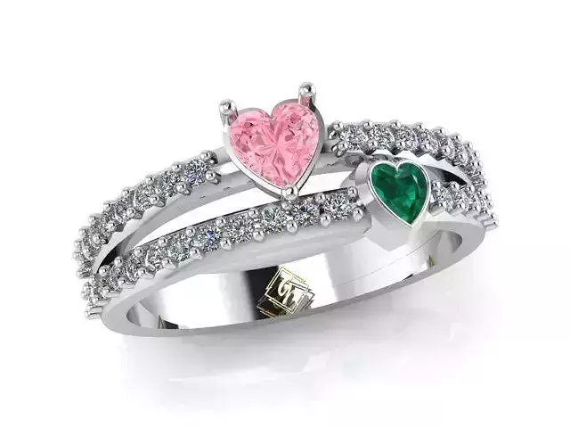 ANILLO 2 CORAZONES 