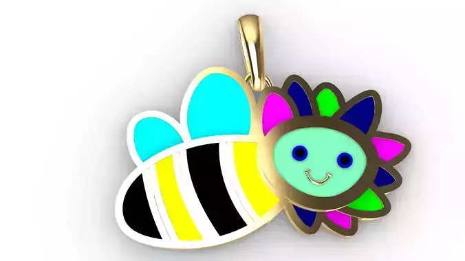 Cute Honeybee Pendant