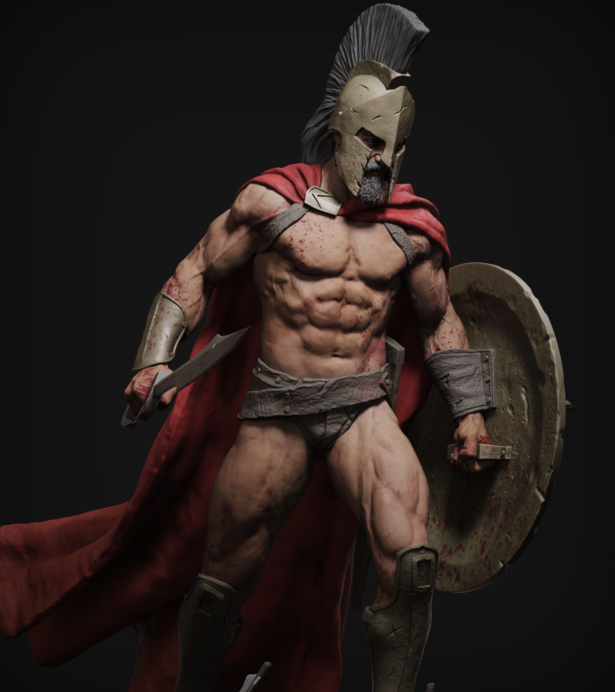 King Leonidas 3D print model_7