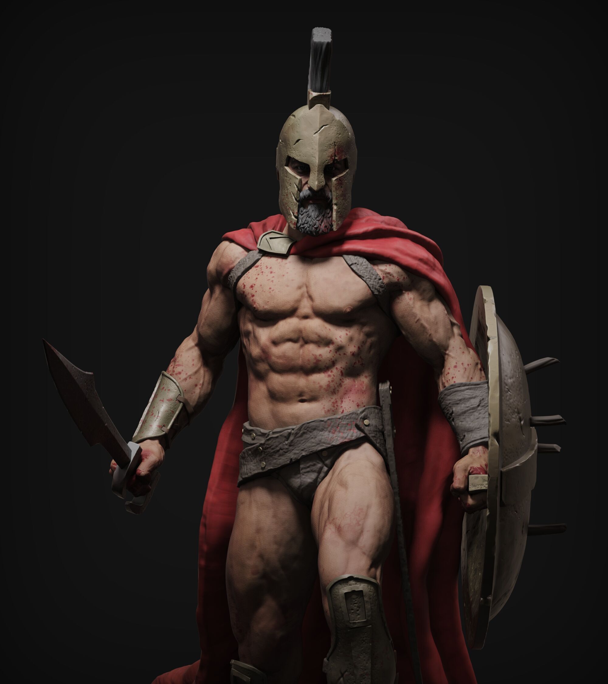King Leonidas 3D print model_6