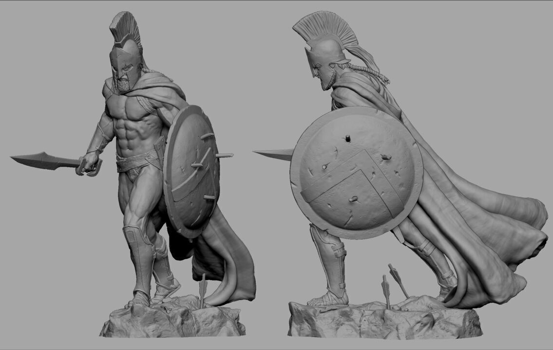 King Leonidas 3D print model_9