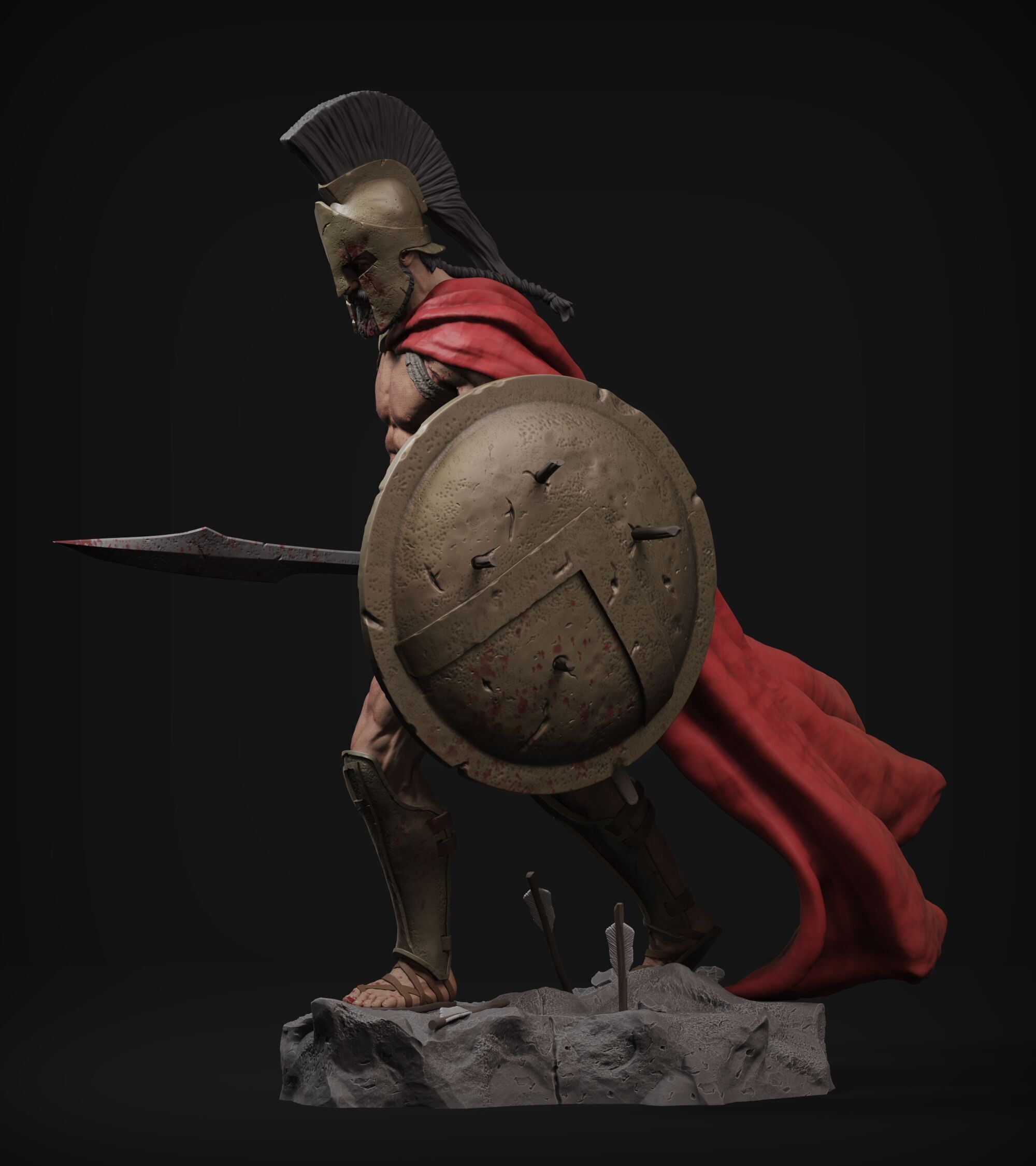 King Leonidas 3D print model_5