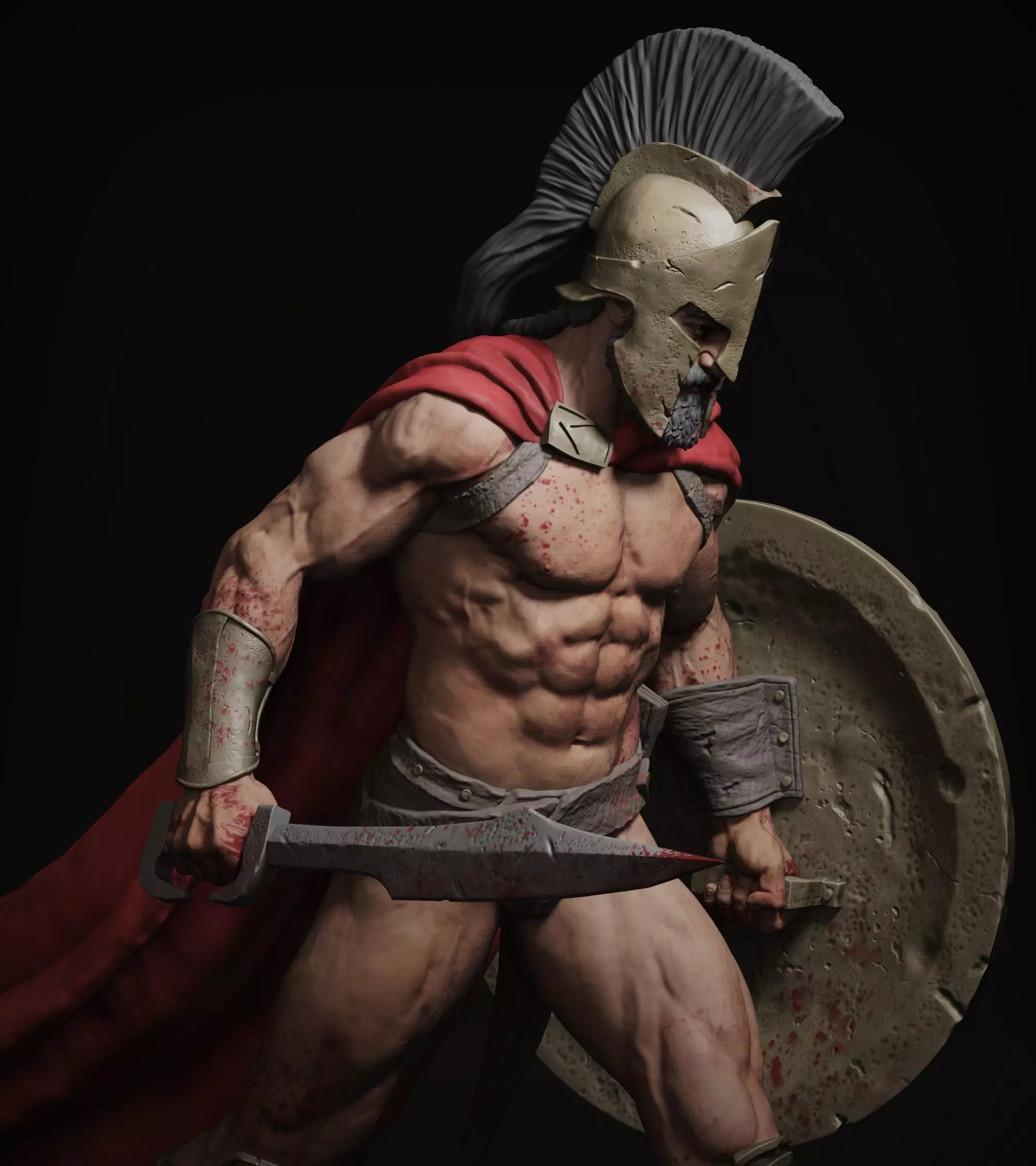 King Leonidas 3D print model_0