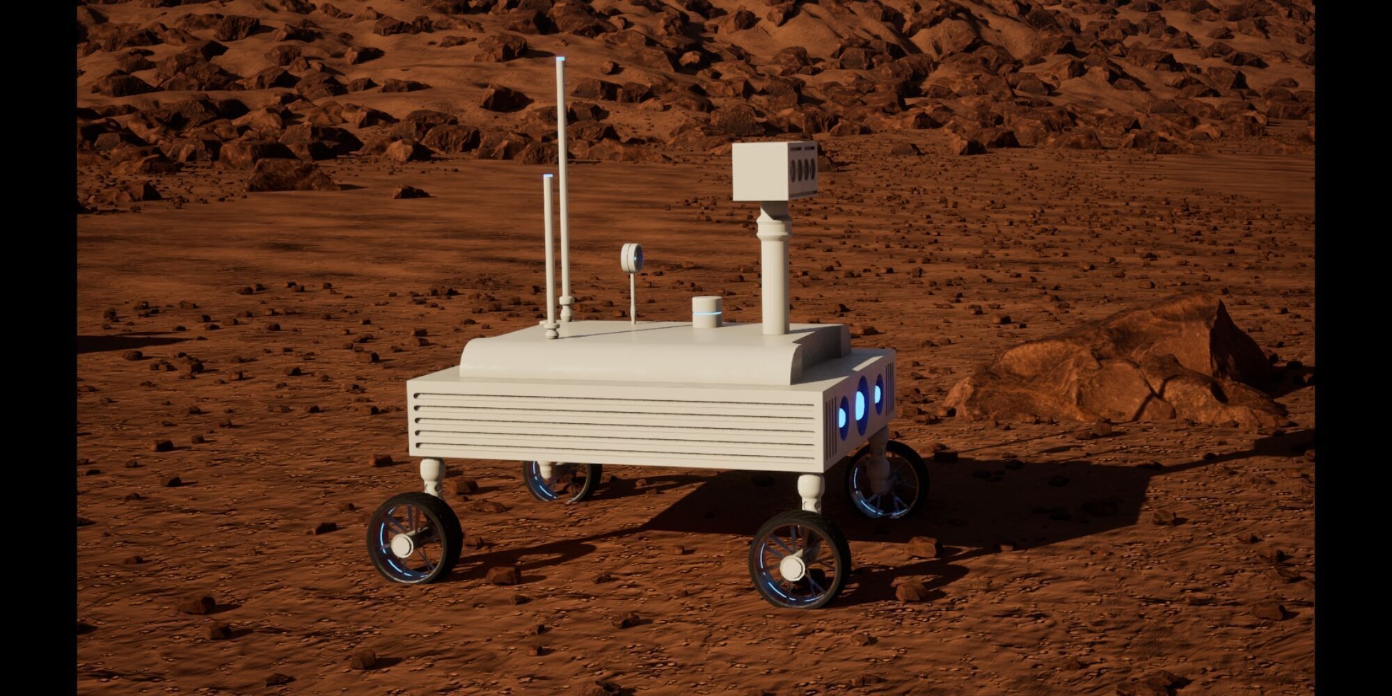 Sci-Fi Rovers Low-poly 3D model_4