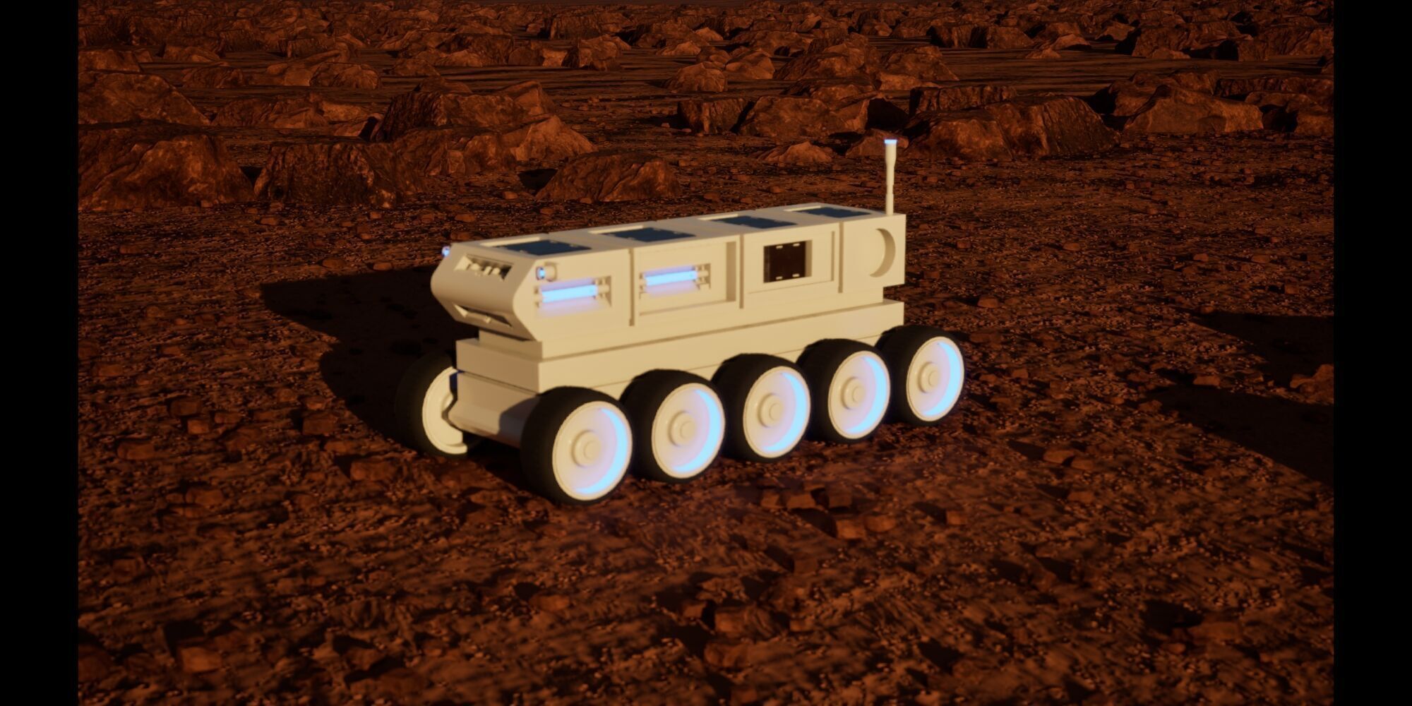 Sci-Fi Rovers Low-poly 3D model_10