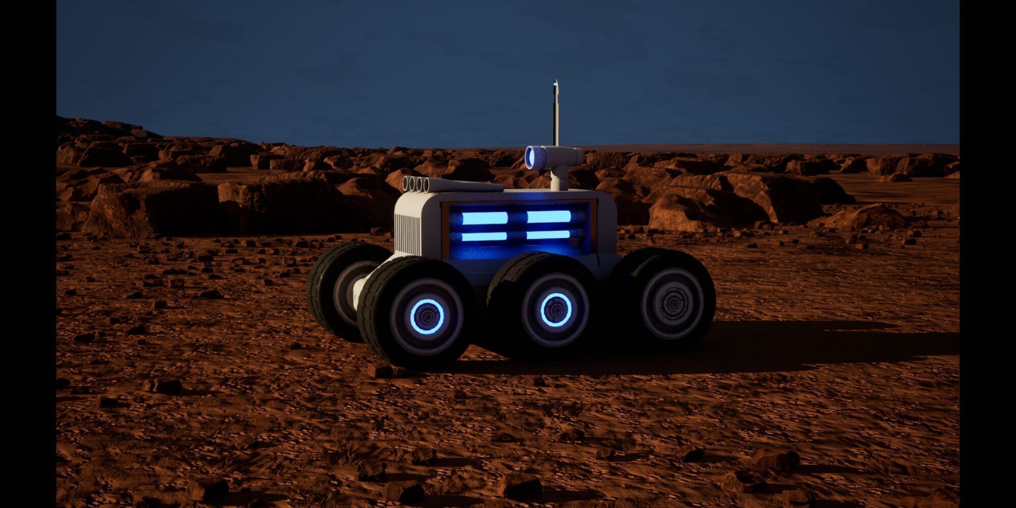 Sci-Fi Rovers Low-poly 3D model_13