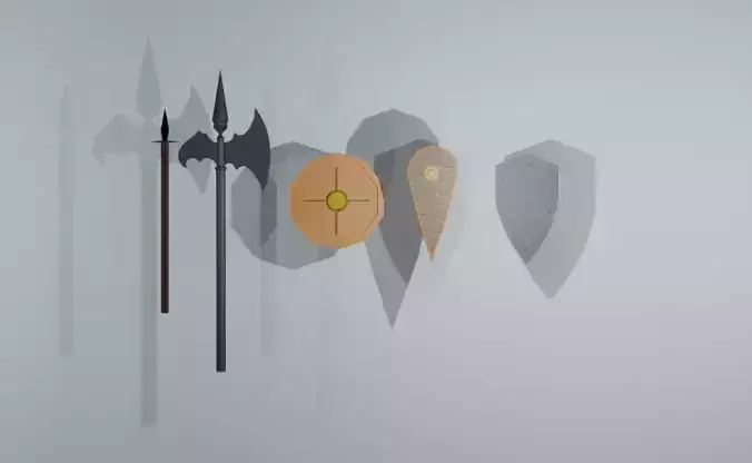 StylizedLowPolyMedievalWeaponPack
