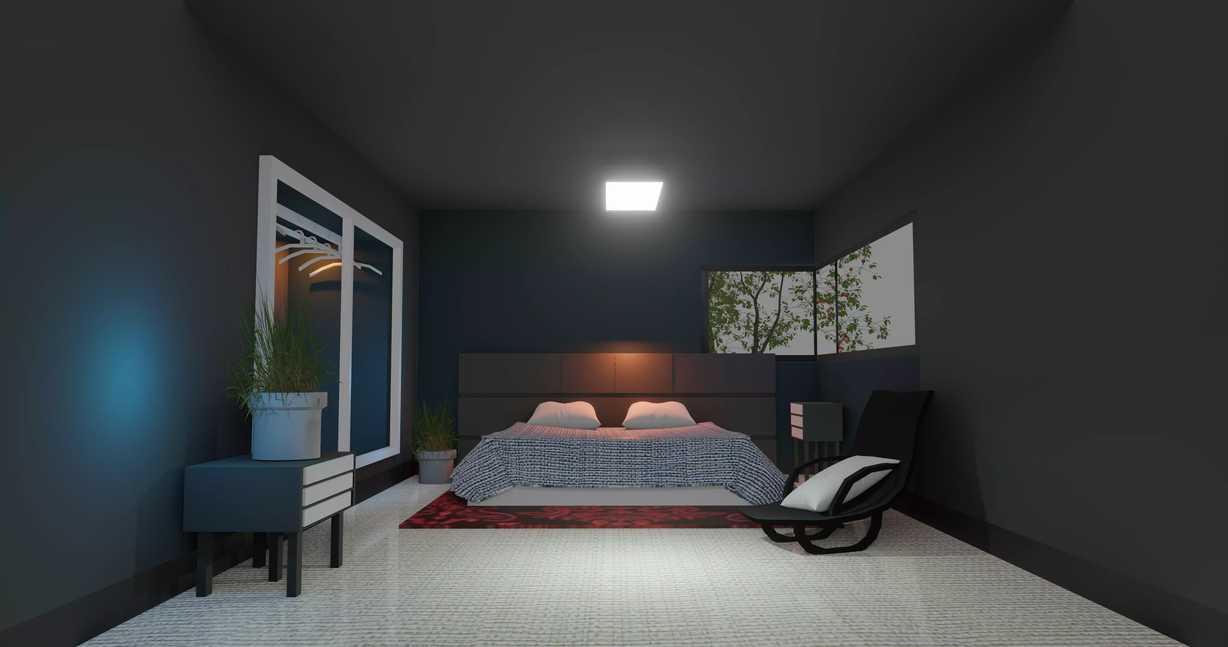 Chambre moderne 3D model