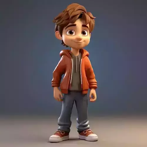 3D Cartoon Boy Character