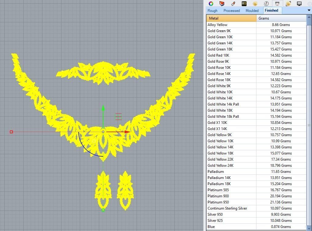 Gold Set  3D print model_5