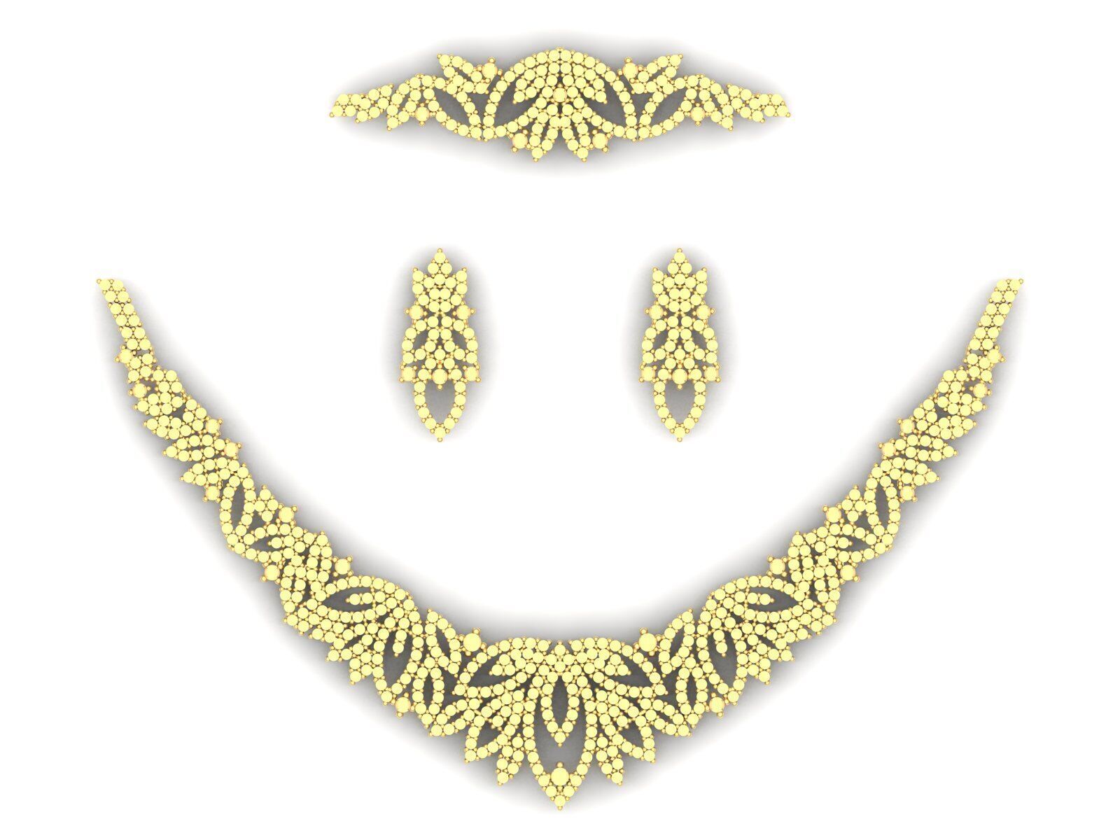 Gold Set  3D print model_1