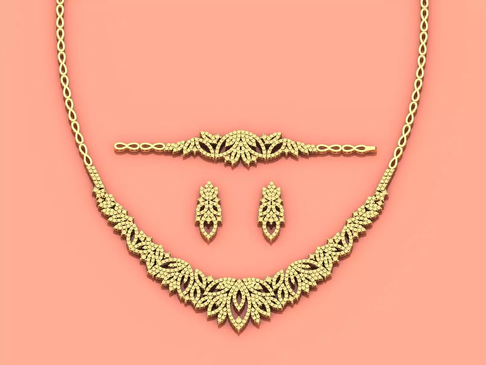 Gold Set  3D print model_0