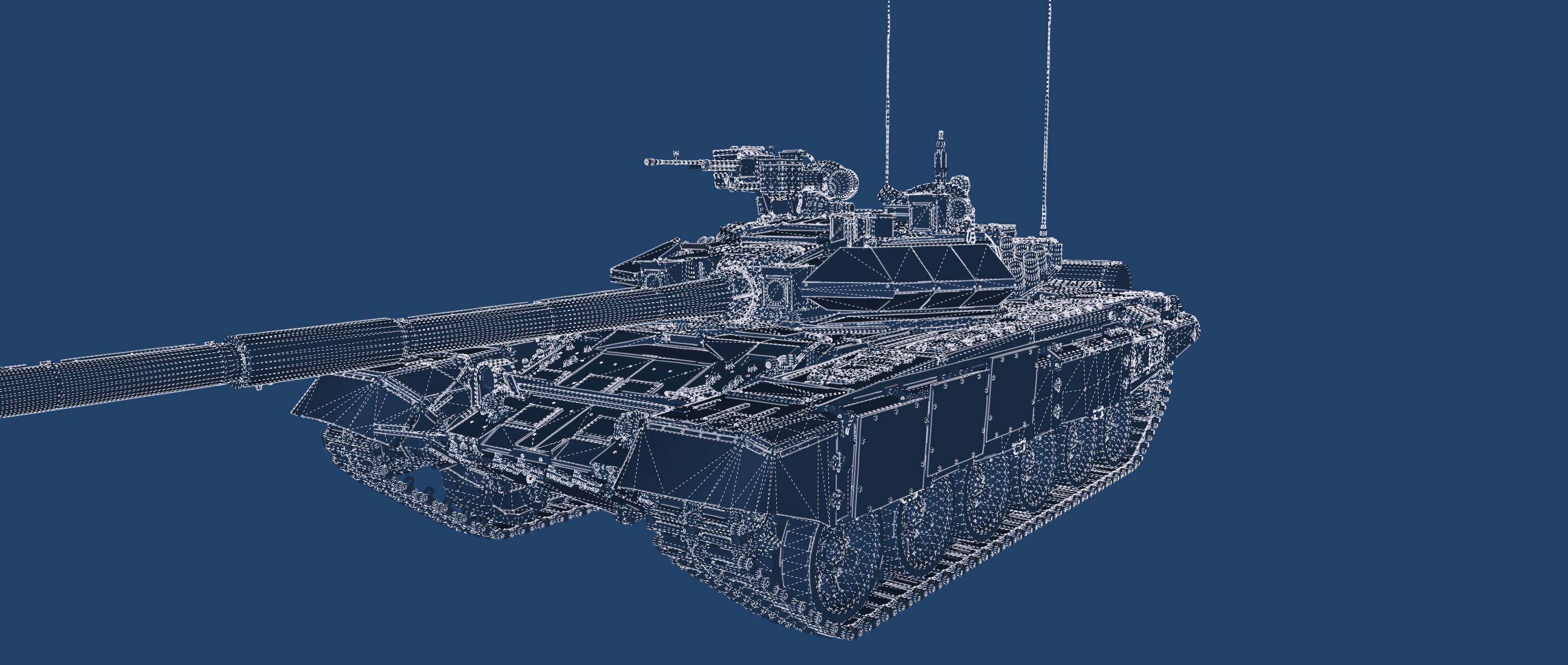 Tank T-90A 3D model_42