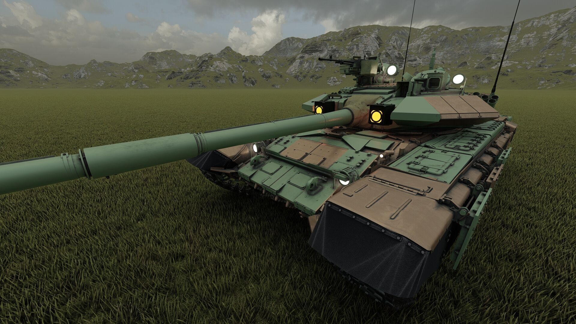 Tank T-90A 3D model_30