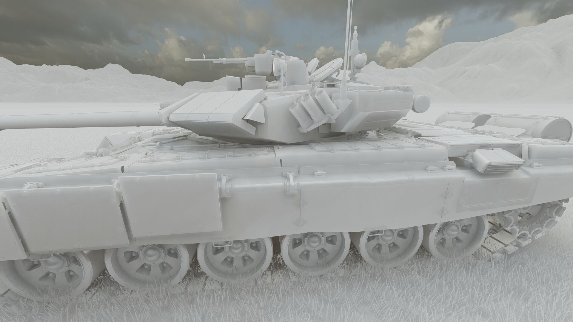 Tank T-90A 3D model_33