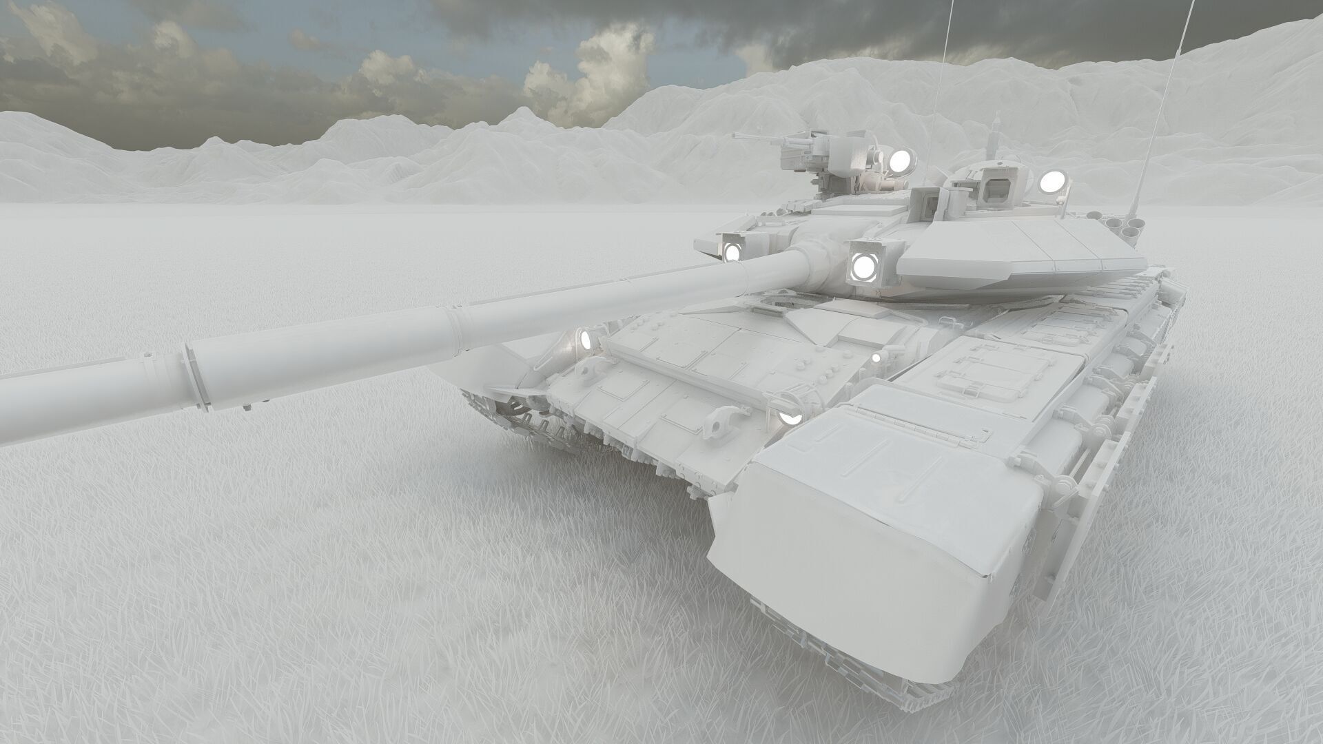 Tank T-90A 3D model_31