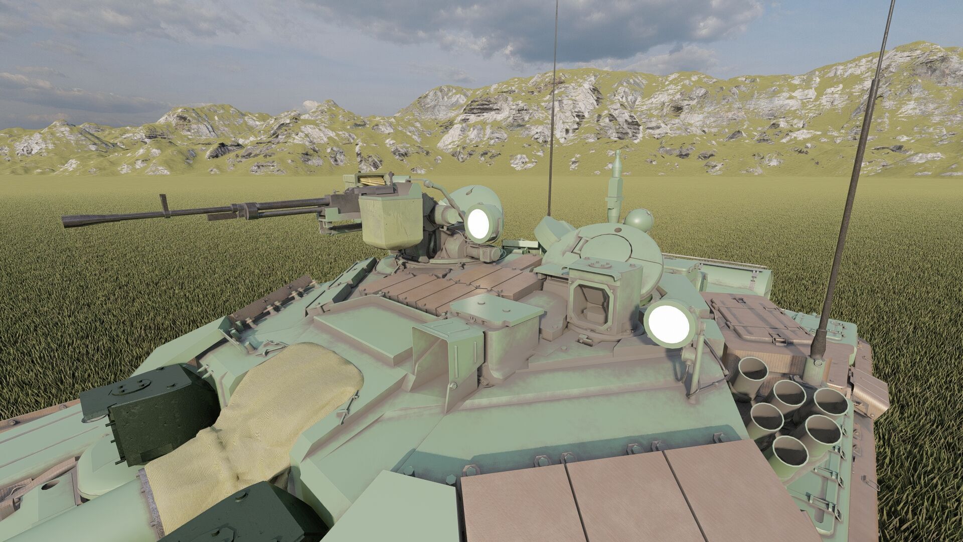 Tank T-90A 3D model_16