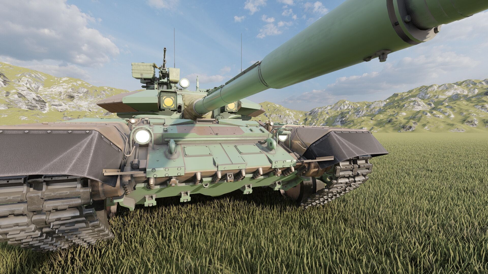 Tank T-90A 3D model_14