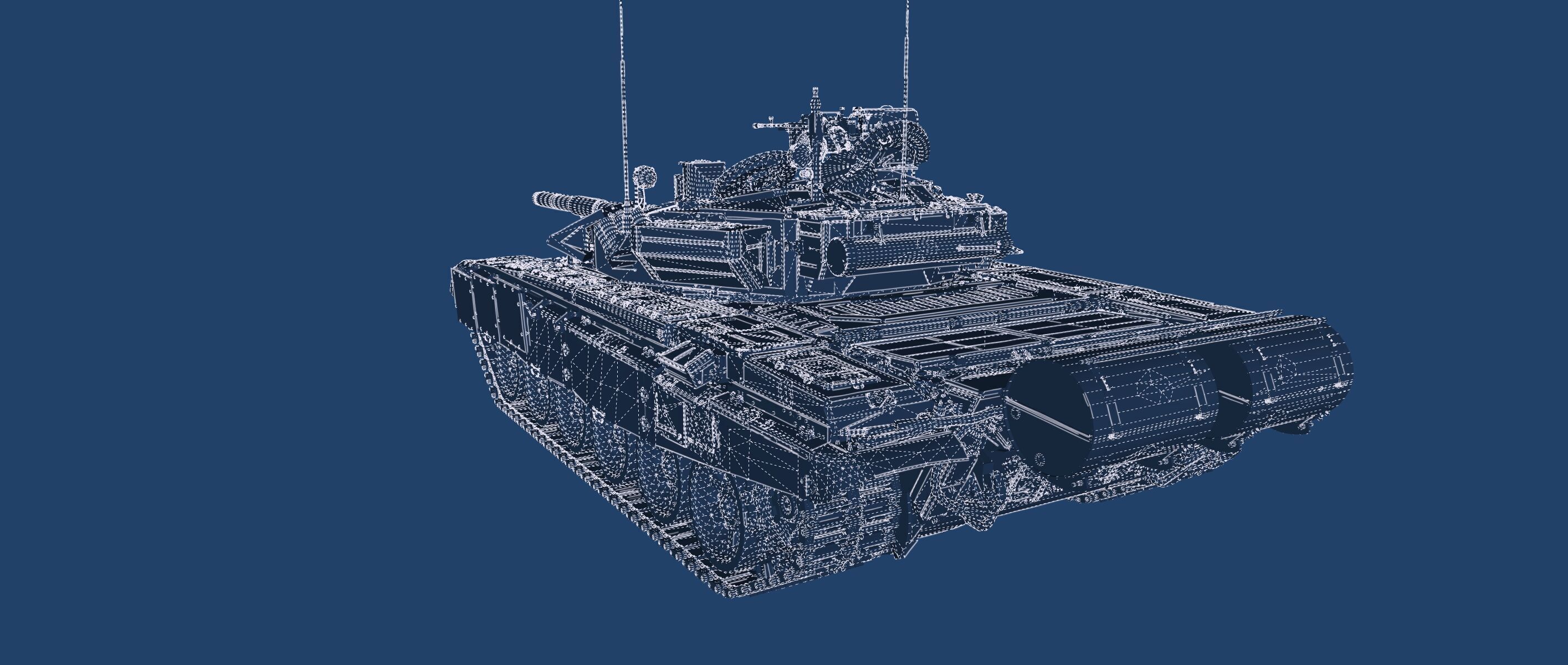 Tank T-90A 3D model_41