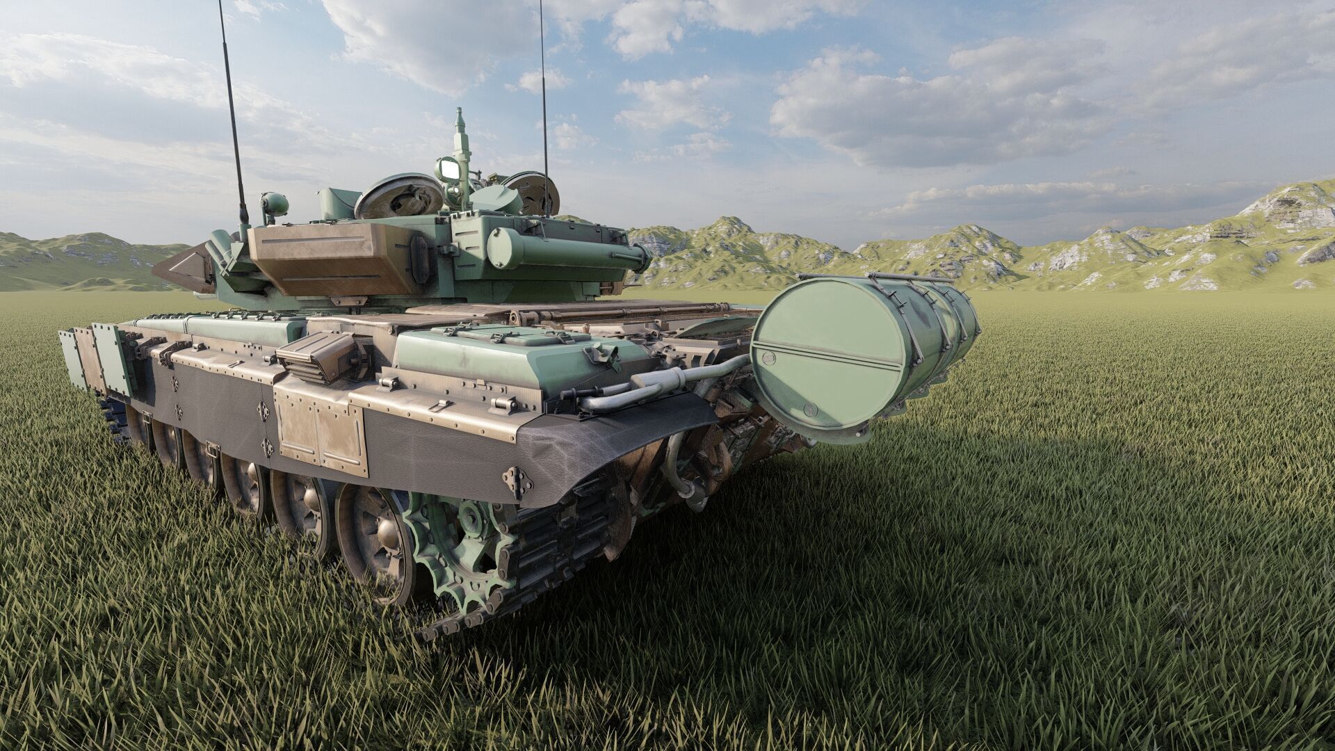 Tank T-90A 3D model_9