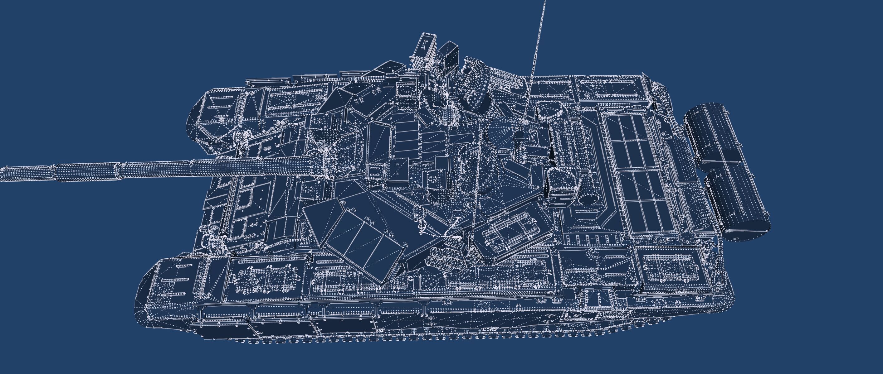 Tank T-90A 3D model_43