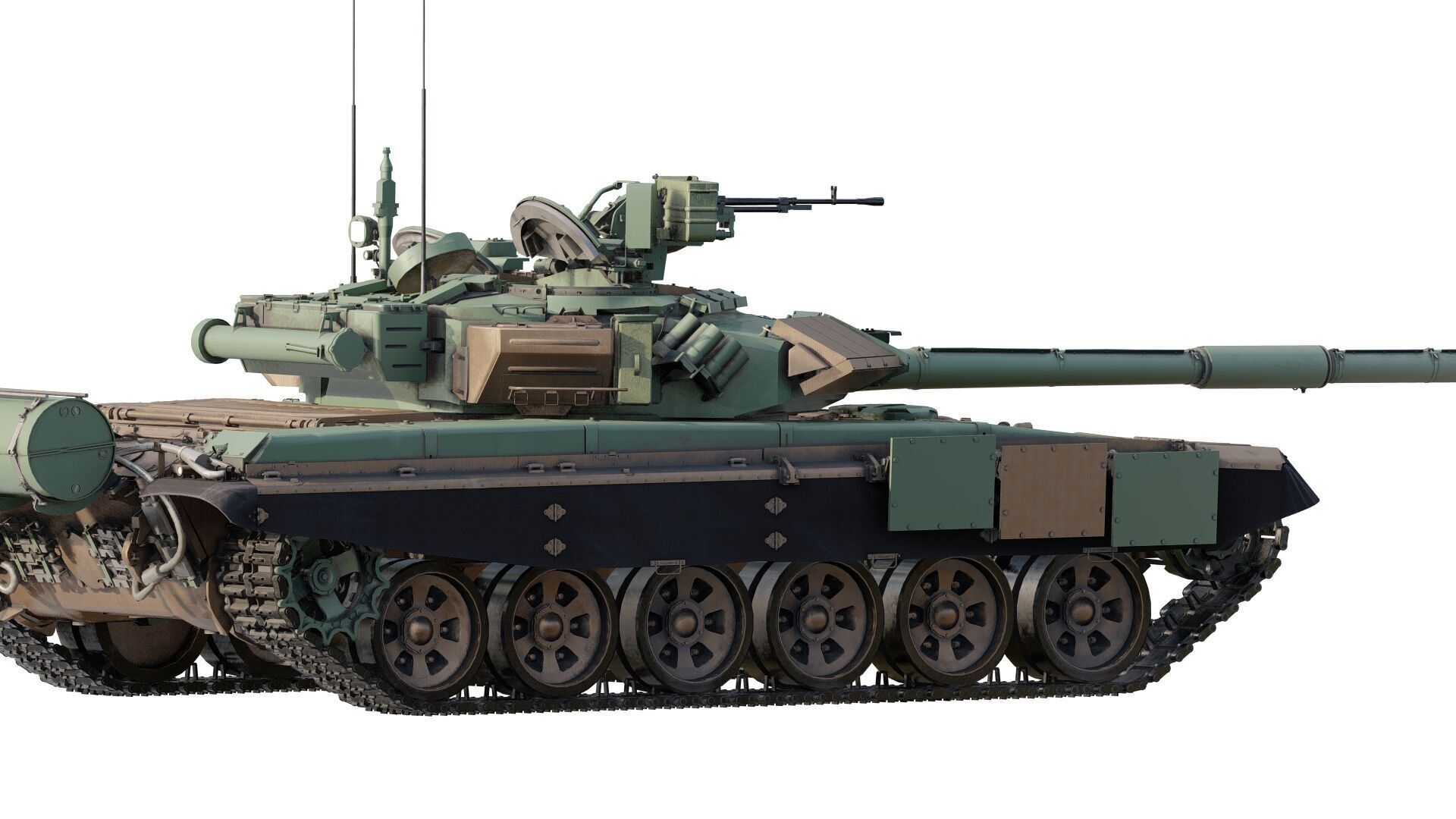 Tank T-90A 3D model_5