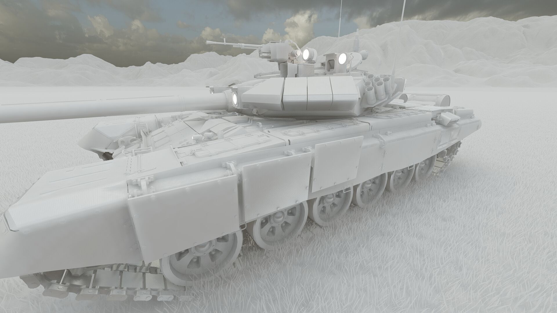 Tank T-90A 3D model_32