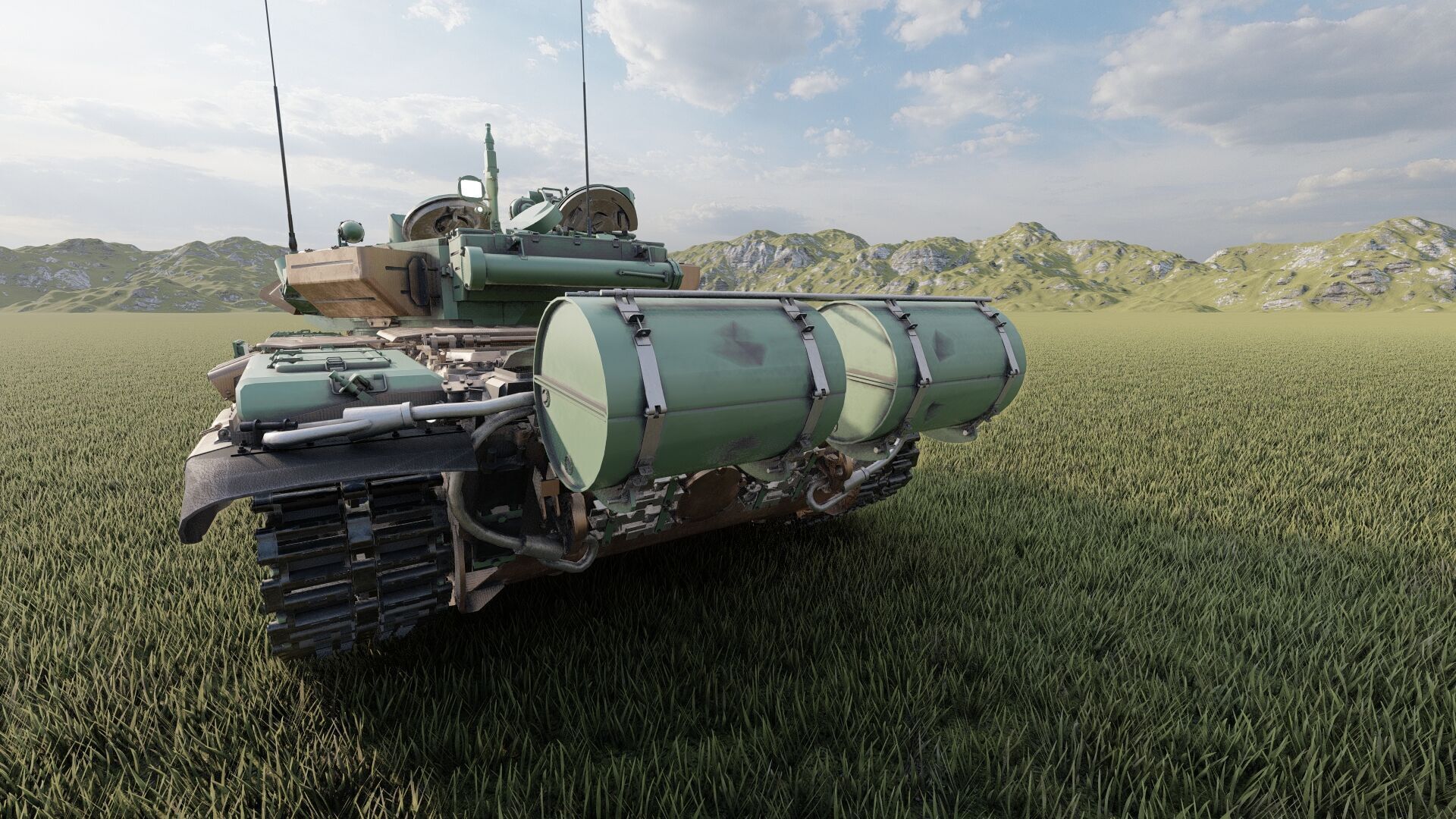 Tank T-90A 3D model_10