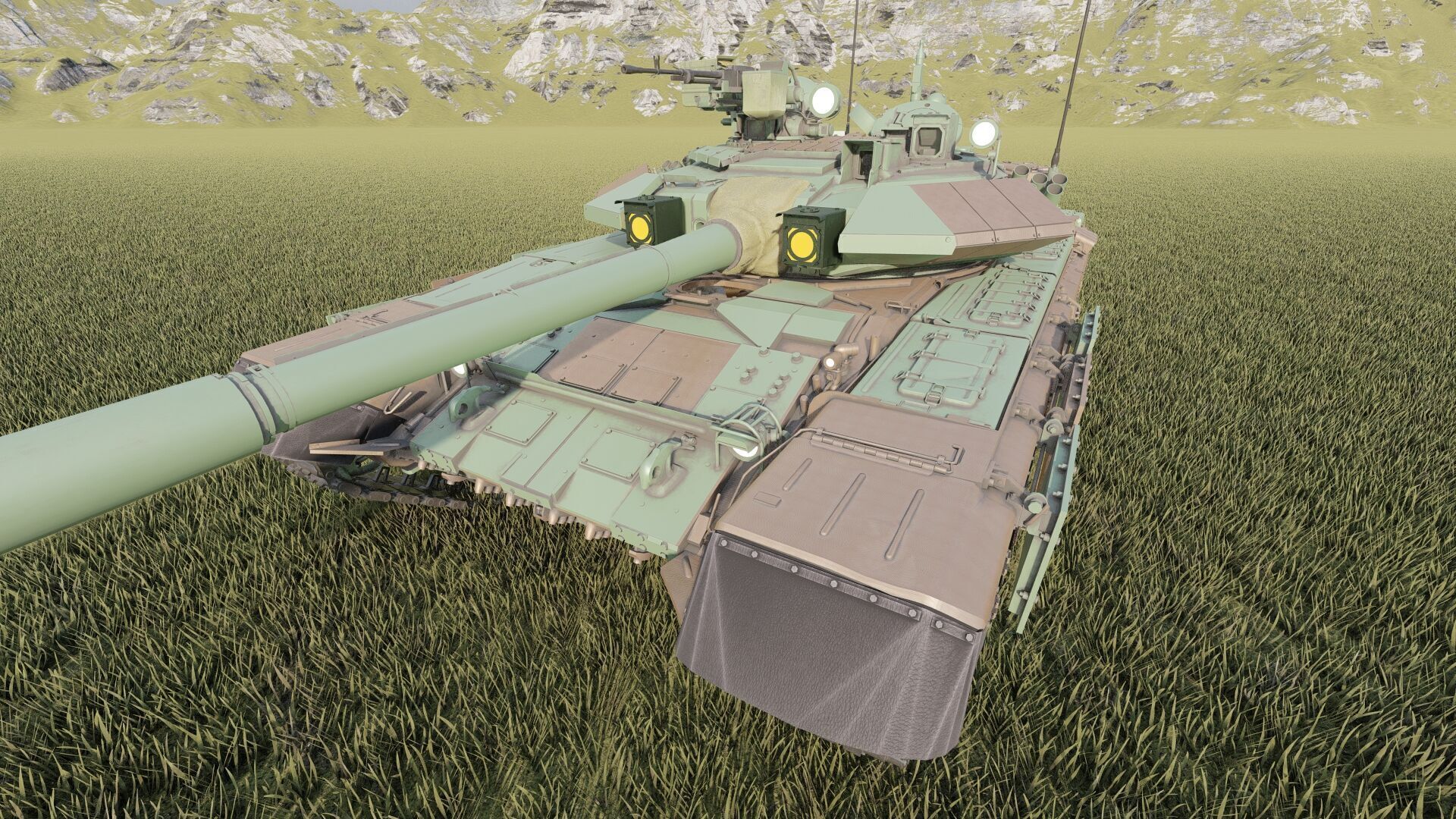 Tank T-90A 3D model_15