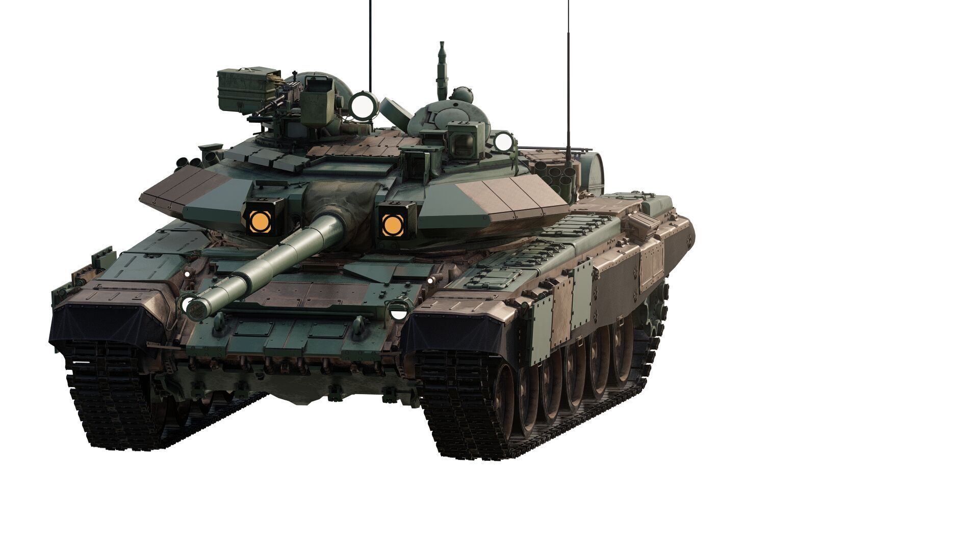Tank T-90A 3D model_1