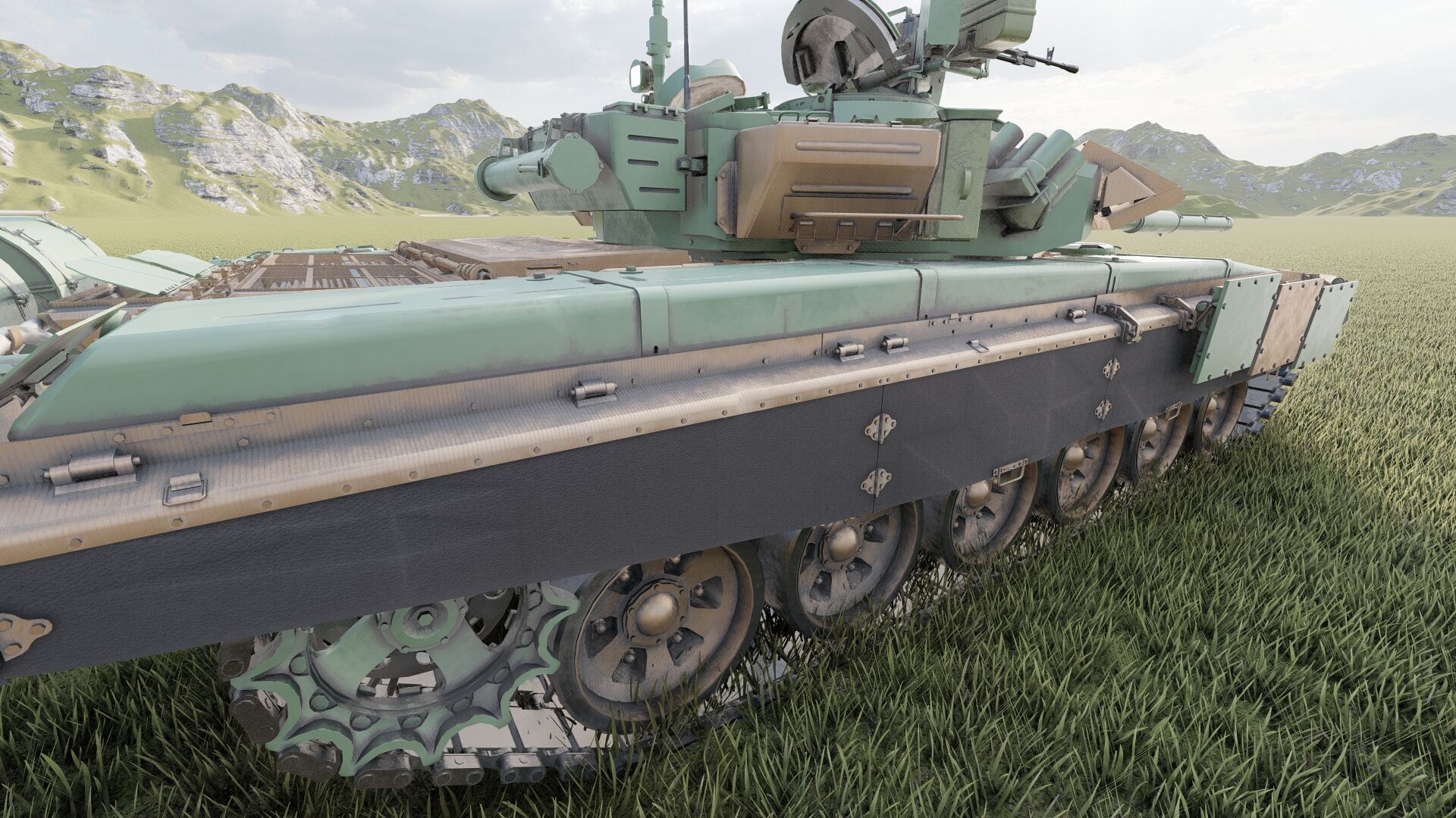 Tank T-90A 3D model_12