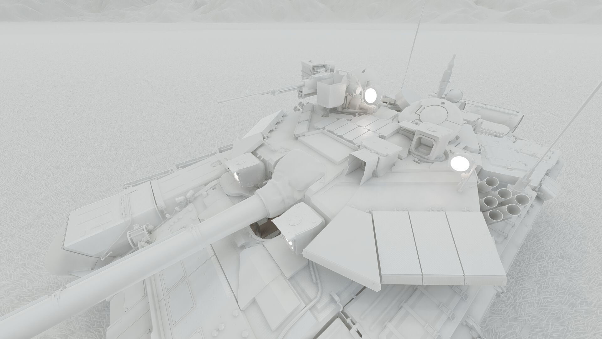 Tank T-90A 3D model_36