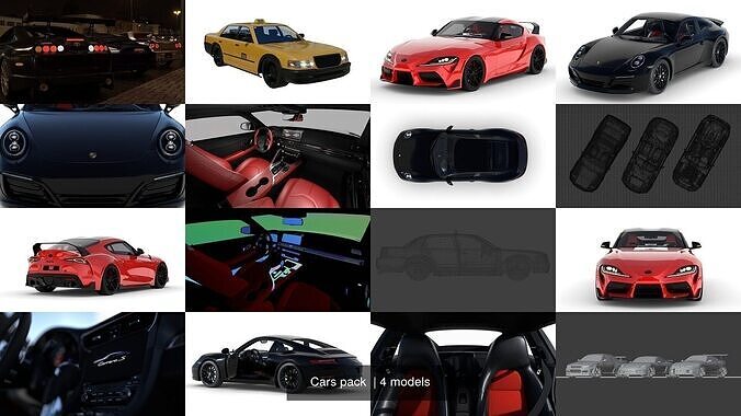 Cars pack  3D Model Collection