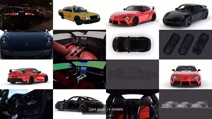 Cars pack  3D Model Collection