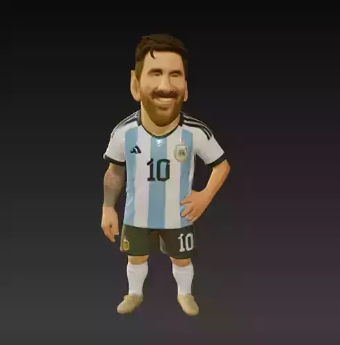 Lionel Messi 3D Printable Figurine Legendary Football Icon