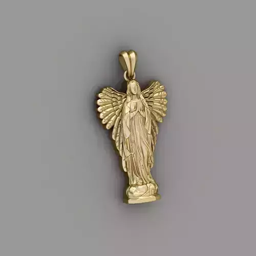 Our Lady of Guadalupe pendant 3D print model 