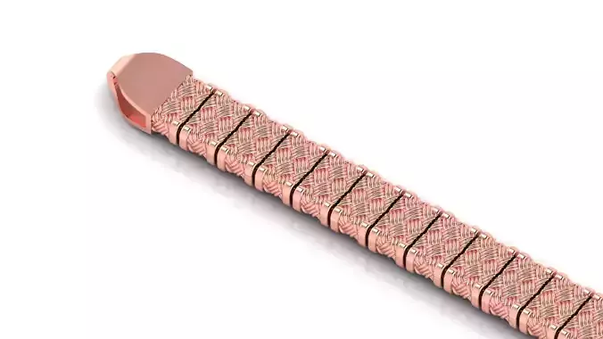 8MM STRICK Premium 3D Bracelet Design with Intricate Texture 3D print model