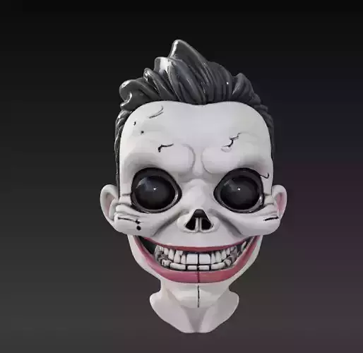 Terrifying Horror Scary Halloween Mask Design Model 2 3D print model