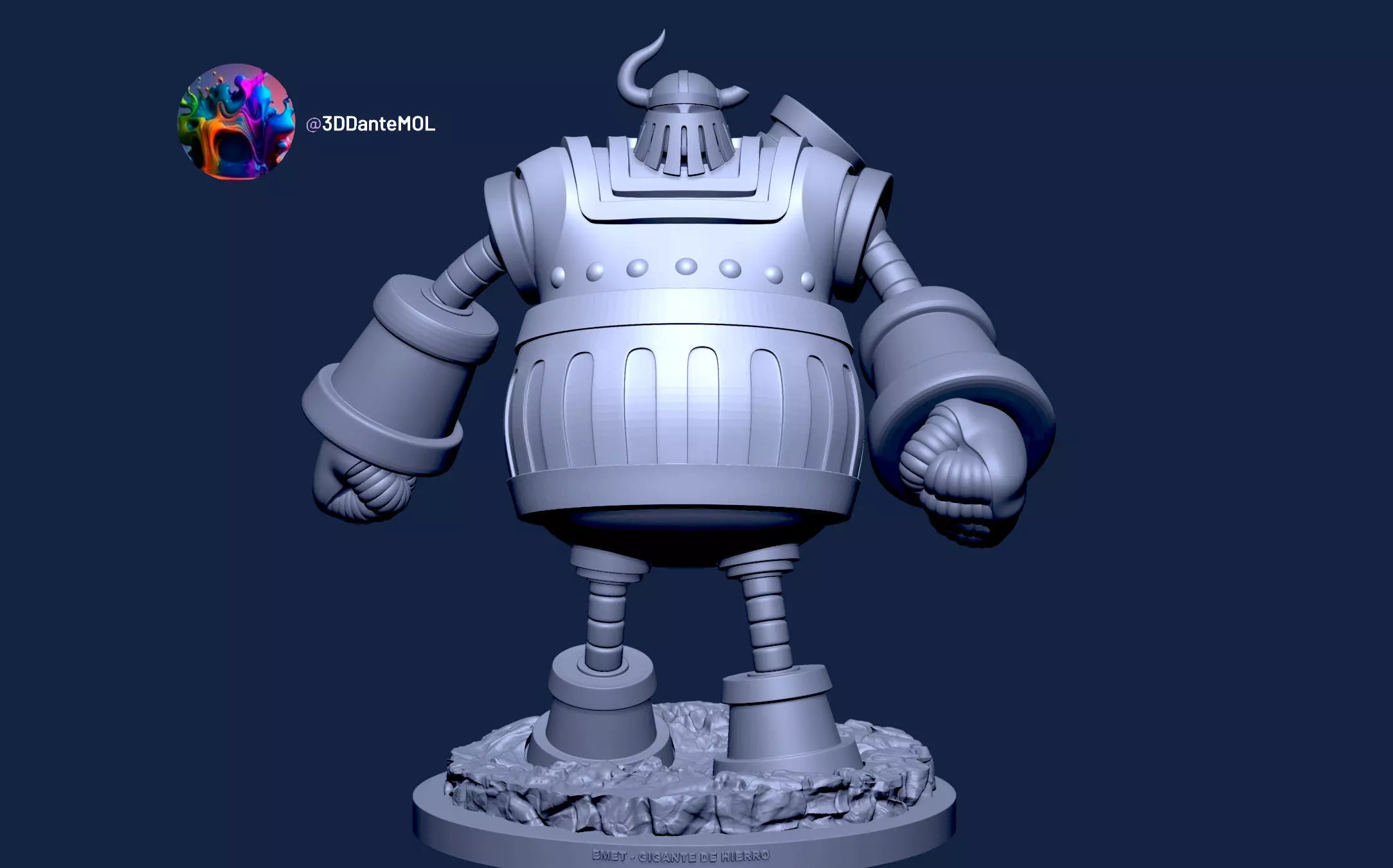 EMET EMETO GIGANTE DE HIERRO ONE PIACE 3D print model