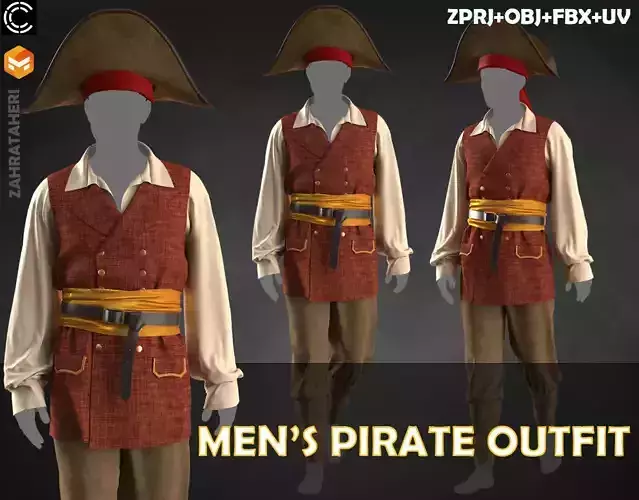 MENS PIRATE OUTFIT