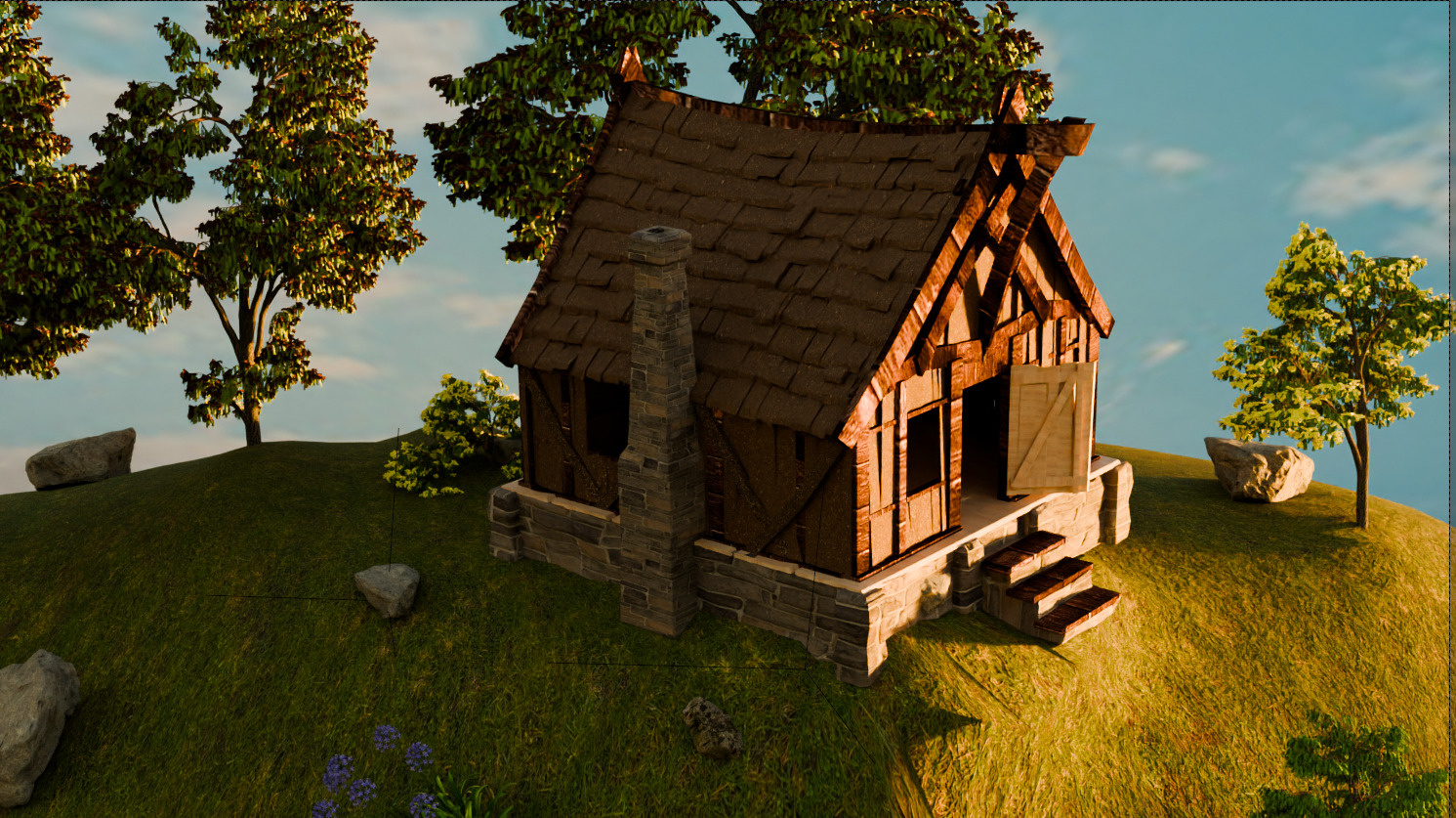 3D NATURE SCENE  3D model_1