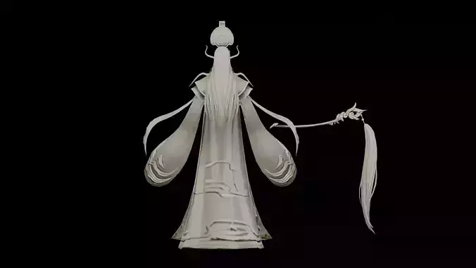 Ancient Sage 3D Character