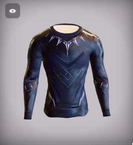 T shirt model 3D model_1